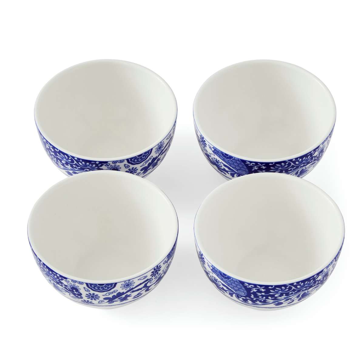 Blue Italian Brocato Set of 4 Dip Bowls  image number null